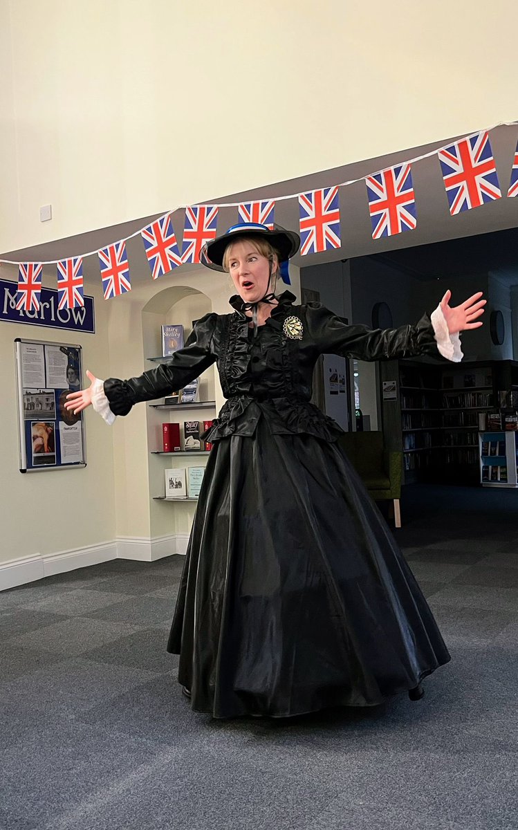 marydoesmarlow's tweet photo. Oh yay, Oh yay!!                        TICKETS ON SALE TOMORROW at 9am for Mary's brand spanking new ROYAL TOURS!! Don't forget to set your alarms, folks! An entertaining tour through Marlow's intriguing regal past with Marlow's very own 'Mary Shelley'. https://t.co/aCCC1npiyY