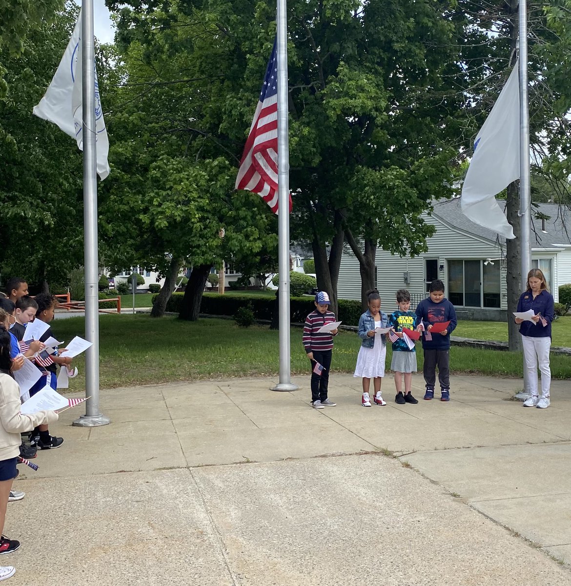 Our 4th graders led us in honoring the men and women who made the ultimate sacrifice serving America. #MemorialDay2022