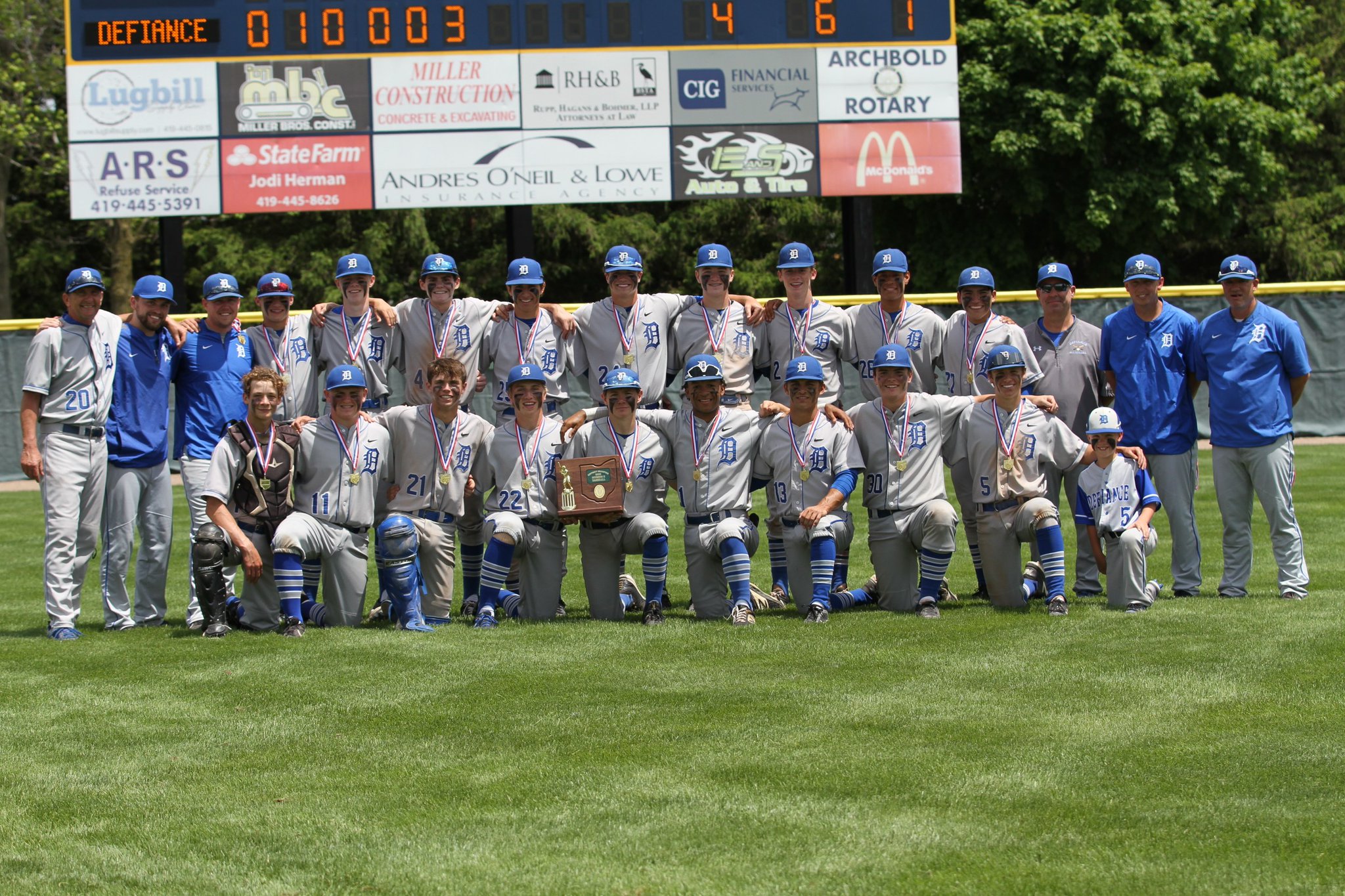 Defiance Baseball on Twitter "Congrats to these guys on their District
