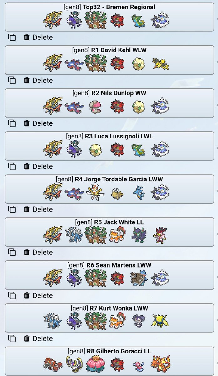 Got top32 in Bremen (5-3). These are the players and teams I faced