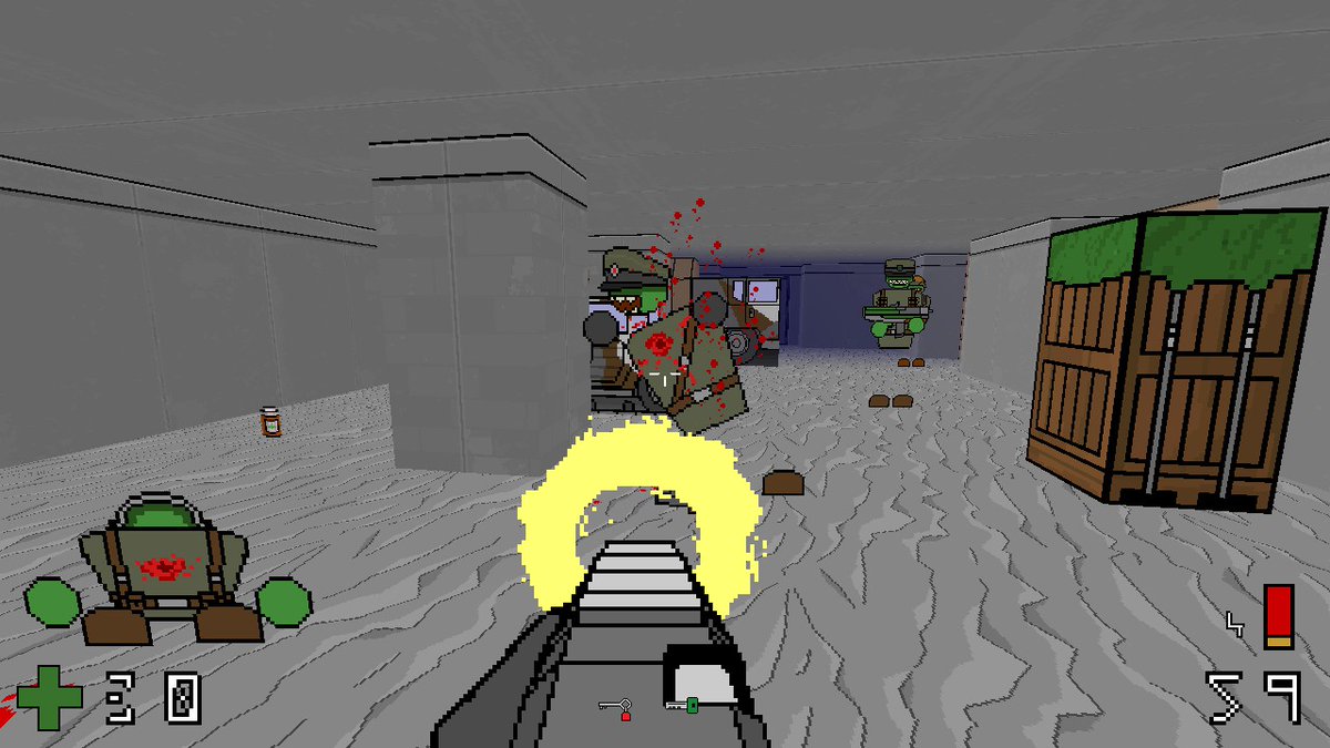 3 more maps to do for my <a href="/Reload_Magazine/">Reload Magazine</a> game jam entry
#boomershooter #chainwormkommando #gamejam