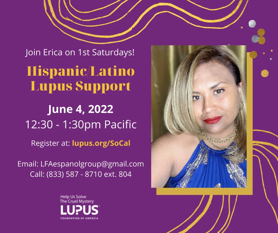 LupusOrgSoCal's tweet photo. Four support groups this week!  Chula Vista on Wednesday, Carson on Thursday, and both the Youth and Hispanic/Latino groups on Saturday.  All info and registration here: https://t.co/uRpIIK7lC0 https://t.co/gaWfQMyjmZ
