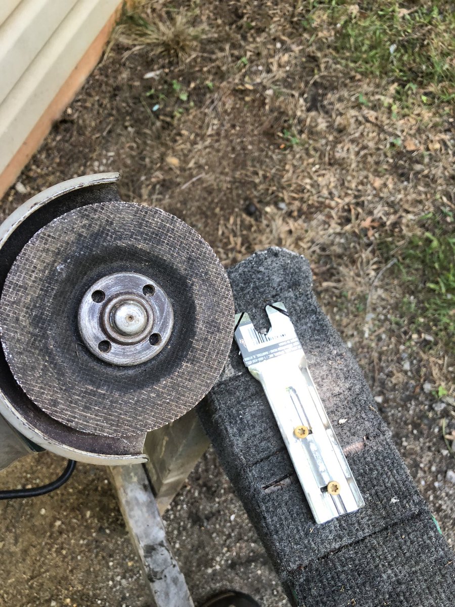 k9kayaks's tweet photo. #MaxSmiles 💭 Helping dad modify a #BikeFlag holder for my #Trike 
He’s using a #sidegrinder #DIY #custom fit https://t.co/qSgXwsNnO9