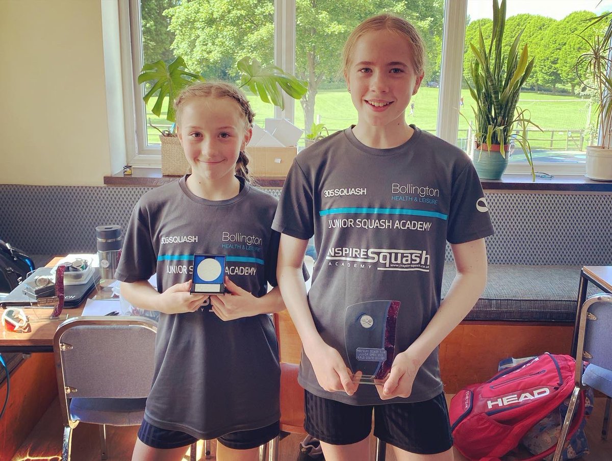 Proud of this lot with some strong performances this weekend <a href="/PrestburySquash/">Prestbury Squash</a>! 🥇🥈🥉🏆🔥

Lewis - 6th/10 in the BU15s!
Freddie - 3rd/11 in the BU11s in his 1st ever Comp!
Madisen &amp; Georgia - 1st &amp; 2nd respectively in the GU15s! 👏🏼💪🏼

Well done everyone! 💪🏼
#Squash <a href="/Bolly_Squash/">Bollington Squash Club</a>