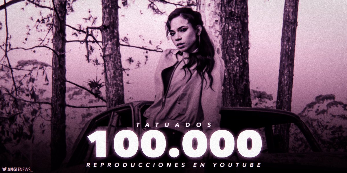 — El video lyrics “TATUADOS” de <a href="/Angiefloreshn/">Angie Flores 💙🎶💜</a> superó las 100K de reproducciones en la plataforma de YouTube.