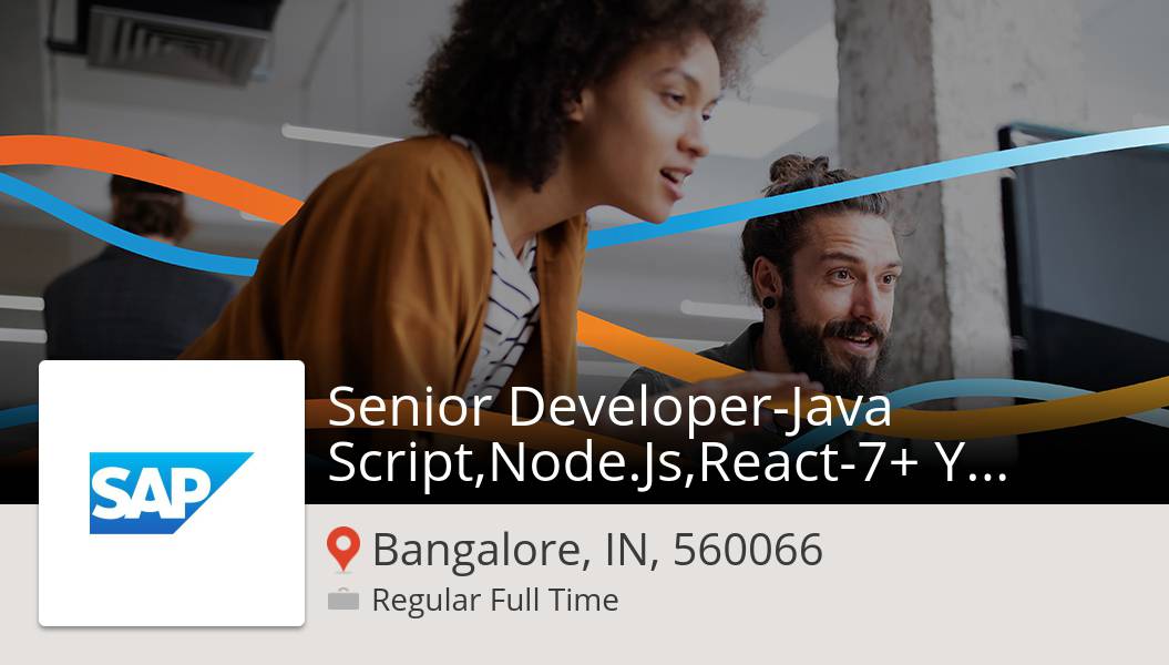 joaocbranquinho's tweet image. #SAP is hiring a Senior #DeveloperJava Script,Node.Js,React-7+ #Years, apply now! (#BangaloreIN560066) #job workfor.us/lifeatsap/593nr #JobsAtSAP