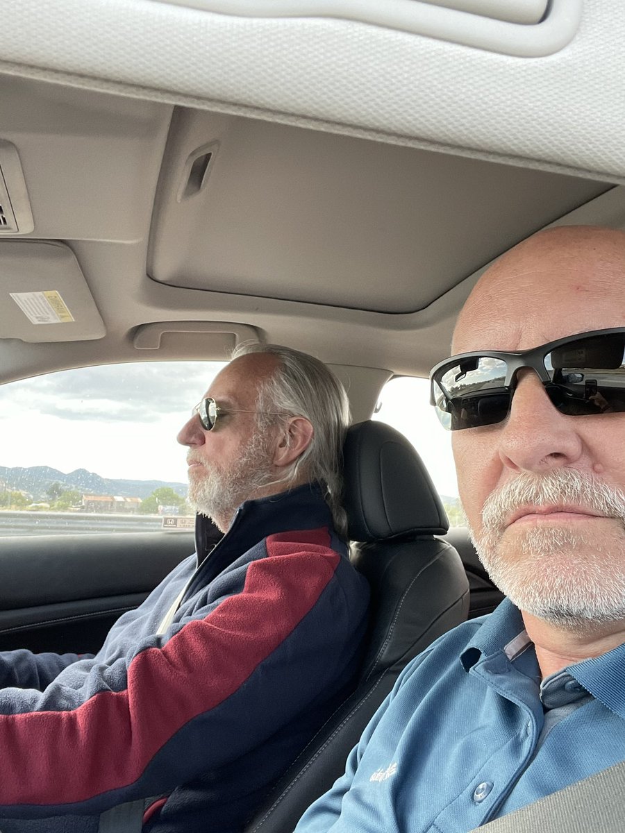 CalStateCISO's tweet photo. Good morning. Day II of #csutour @amichaelberman and my quest to visit ALL 23 @calstate campuses during #MemorialDayWeekend follow us: https://t.co/pIHn7LjV5U and please consider donating to our incredible campuses via the links there. We’ve raised almost $4000 for students! https://t.co/pGXX89wFzl