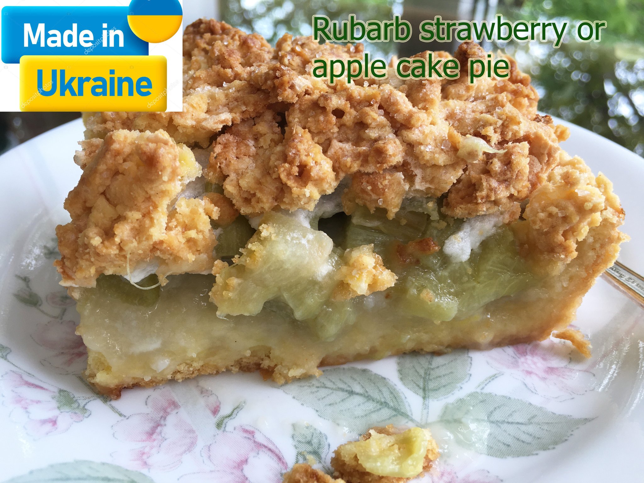 Halyna Shunevych on Twitter "Ukraine rhubarb strawberry apple cake pie