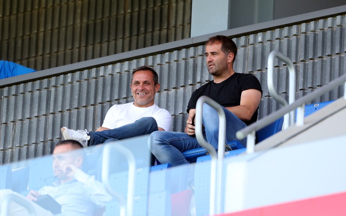 Barça Atlètic (@fcbarcelonab) on Twitter photo 📸 El tècnic del Barça B, <a href="/sergibarjuan12/">Sergi Barjuan</a> , i el segon entrenador, Felip Ortiz, presents a l’Estadi Johan Cruyff seguint la classificació del Juvenil A per a la Final Four de la Cooa de Campions
#ForçaBarça 💙❤️ 📸 El tècnic del Barça B, <a href="/sergibarjuan12/">Sergi Barjuan</a> , i el segon entrenador, Felip Ortiz, presents a l’Estadi Johan Cruyff seguint la classificació del Juvenil A per a la Final Four de la Cooa de Campions
#ForçaBarça 💙❤️