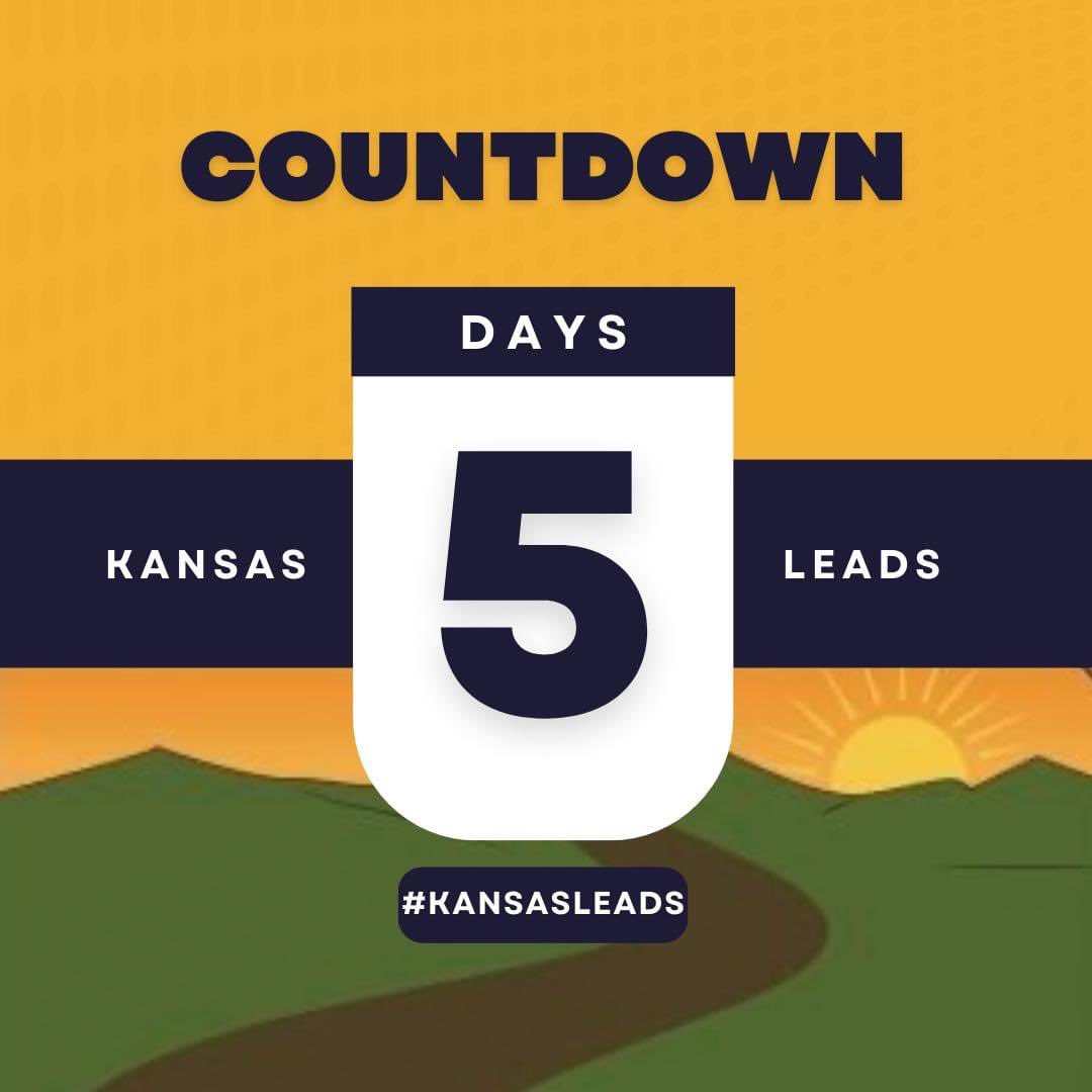 KansasLeads's tweet photo. 5 days until we are together for the second Kansas LEADS Conference in Kansas City! 

Can you believe it?! 
 
#KansasLEADS https://t.co/UKNbaQ7COI