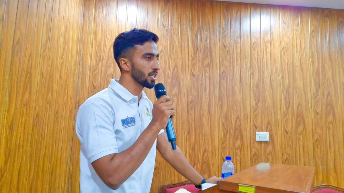 CUVASScouts's tweet photo. Muhammad Kashif Gill President of Scout say that :
The more responsibility the Scoutmaster gives his patrol leaders, the more they will respond.”
#CUVAS_SCOUT
#Scout
#CUVAS https://t.co/a9zo4AHJhW