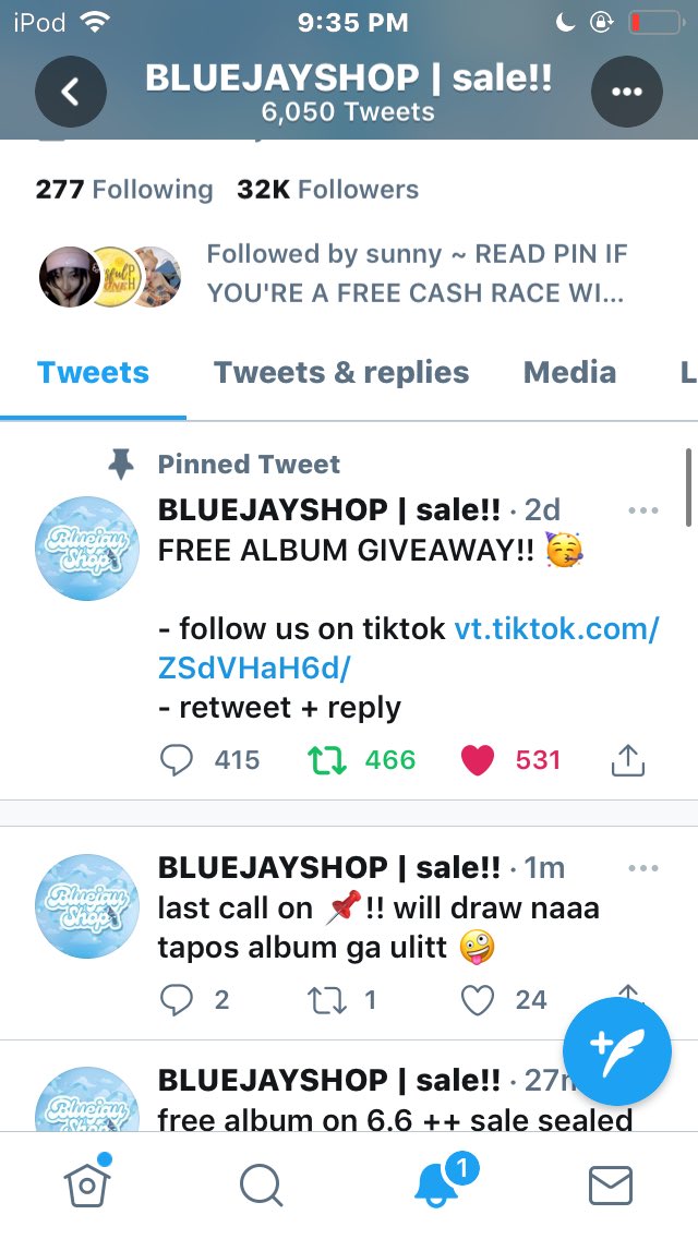 11LI06's tweet photo. @bluejayshop done poooo manifestinggg hehe always active po heree https://t.co/Yxgj1m8Yb2