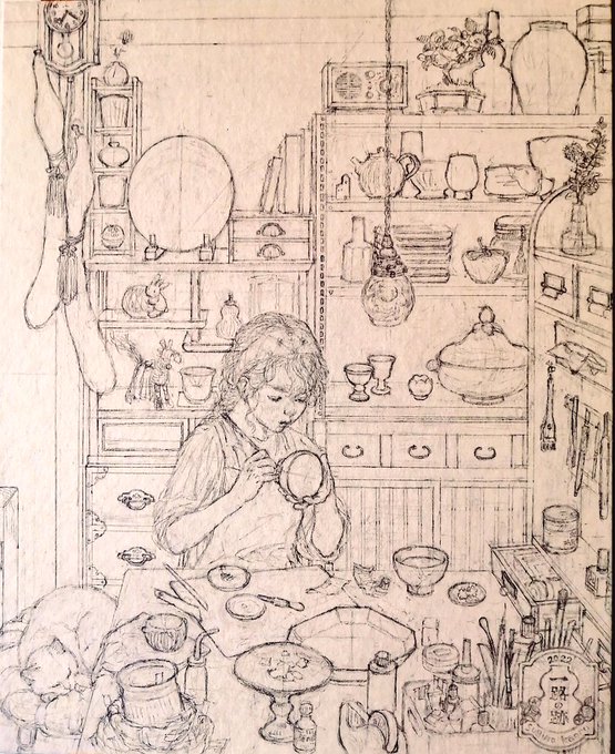 ペン入れ早くしたいけど次の作品に本腰いれねば 
