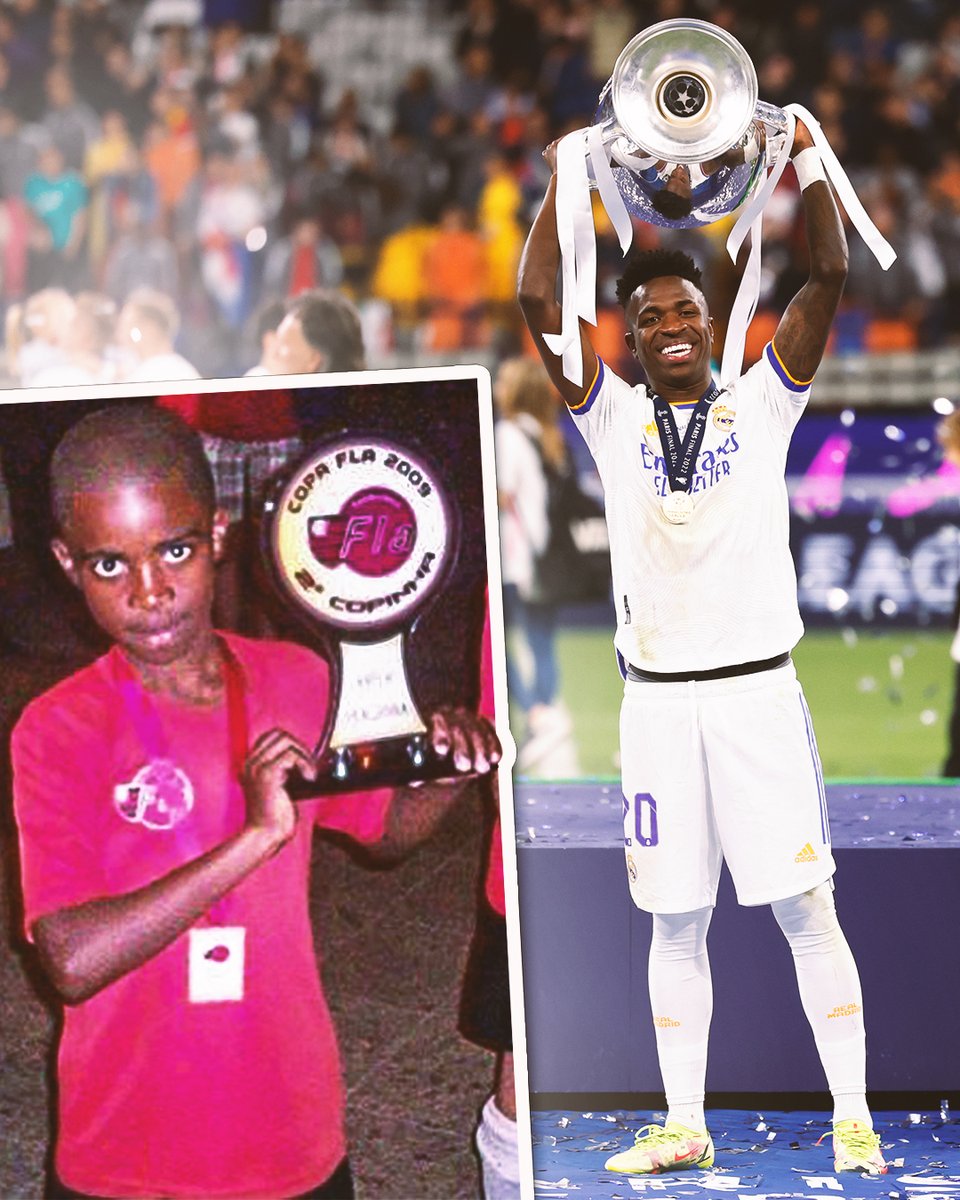 realmadrid's tweet image. 🏆🔙 Sí, @vinijr, los sueños se hacen realidad.
#CHAMP14NS