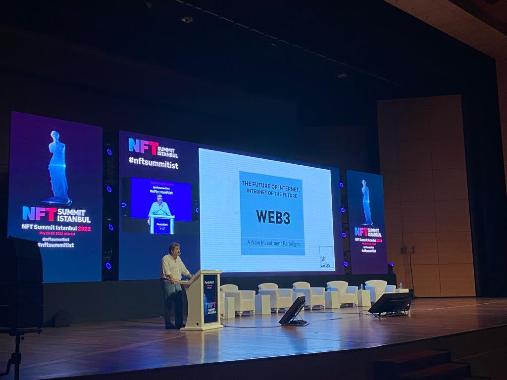 chainconference's tweet photo. Web3: A new investment paradigm @sif_smart @ferdakert #nftsummitist https://t.co/rF1pBdaQOQ