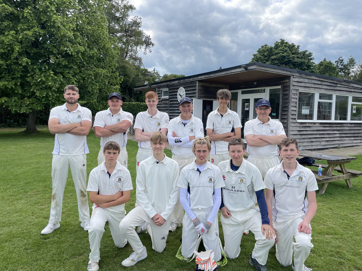 First ever league game for our 5th team yesterday and here they are at our new home ground at Little Gaddesden CC.  We won by 142 runs!