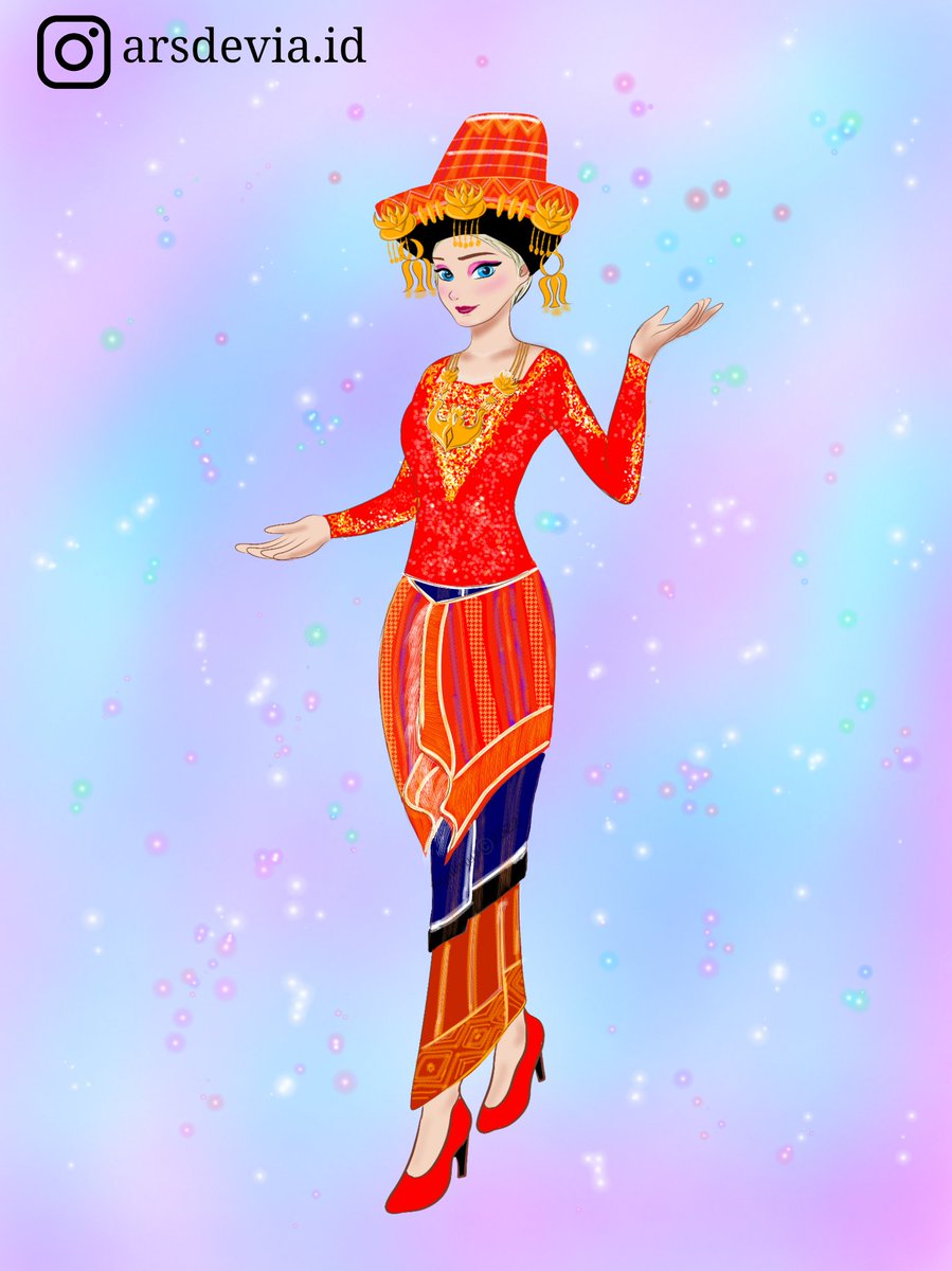 arsdevia's tweet image. You'll never walk alone (YNWA) like Elsa br. Perangin-angin (Karo style) and Anna br. Saragih (Simalungun style)

#Disneyland #princess #frozen #drawingart #liverpool #indonesia