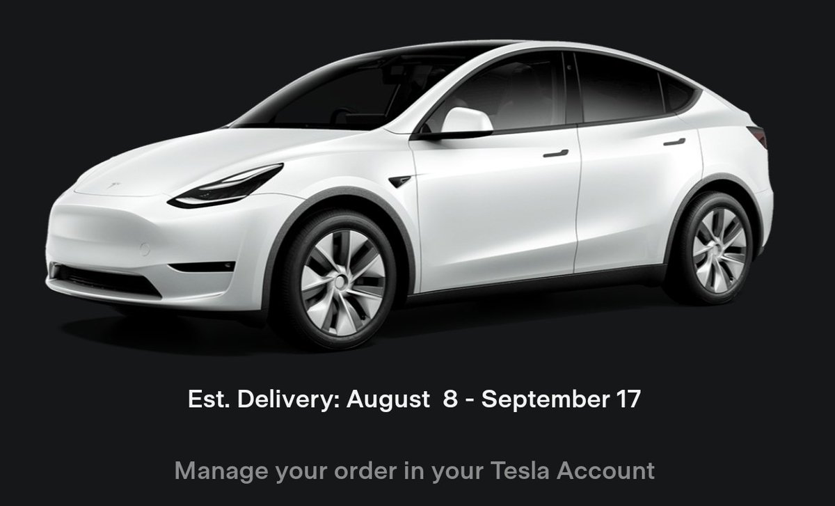 My Tesla Model Y now delayed from 17th June - 30th June to 8th August - 17th September 😒 Really annoyed but I guess this just gives me time to consider other EVs. #TeslaModelY
#TeslaCar #tesla #tesladelay #modely #tesladeliverydelay