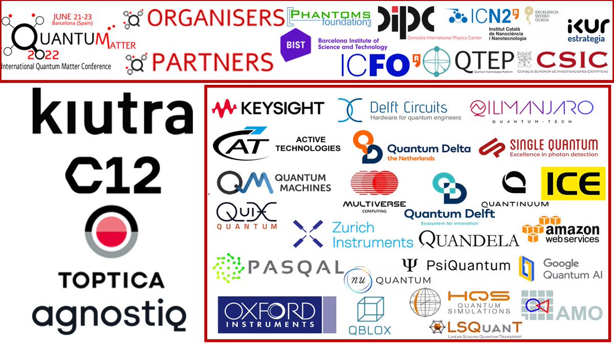 StephanSroche's tweet image. Terrific !! - The last industrial exhibitors &amp;amp; sponsors joining QUANTUM 2022 !  @agnostiqHQ - @TOPTICA_AG - @kiutra_GmbH - @C12_Quantum
quantumconf.eu/2022/
This Edition will mark History of Quantum Conferences…. You cannot miss if you like to stay onboard #quantumconference