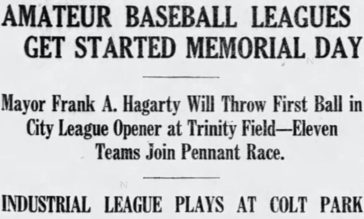 GHTBL1929's tweet image. It was 1916, when baseball was reaching a fever pitch in Hartford, Connecticut. ⁦@hartfordcourant⁩ ⁦⁦@Courant_Sports⁩ #hartfordhistory is #baseballhistory ⁦@ColtFoundation⁩