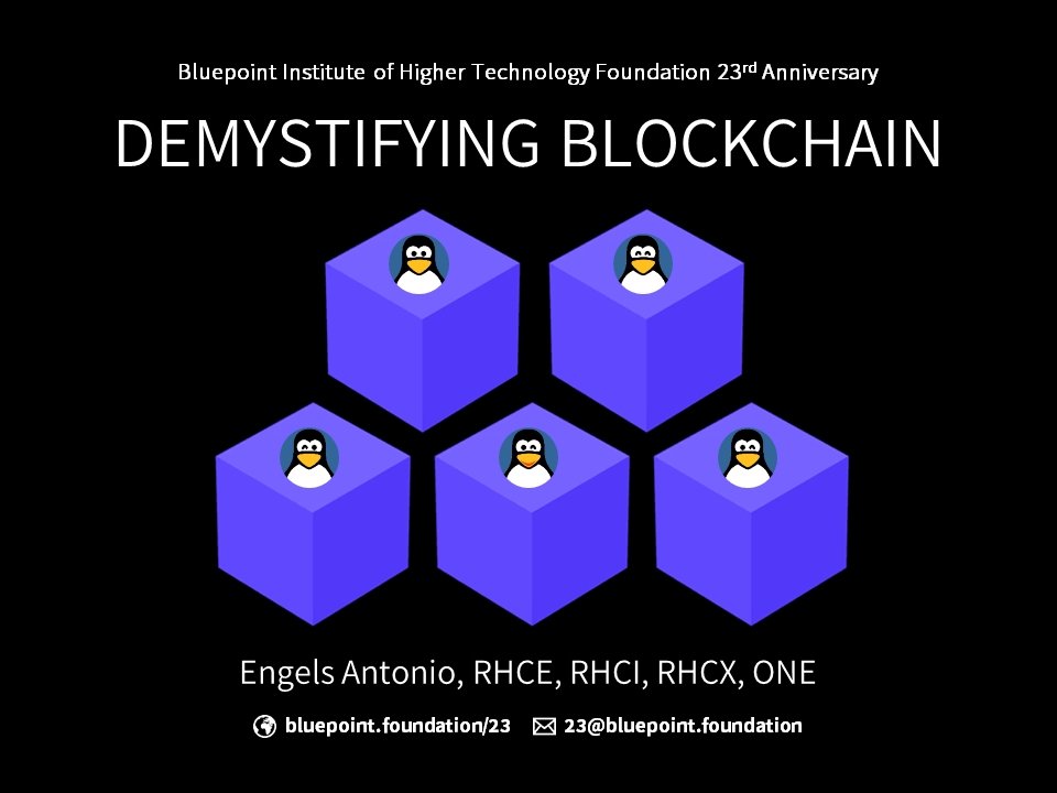born2linux's tweet image. Bluepoint has been quietly integrating Blockchain technology into its ecosystem since 2012. Over the last decade, we&apos;ve learned a lot while creating our own implementation. I look forward to sharing these with you at Bluepoint&apos;s 23rd anniversary celebration.