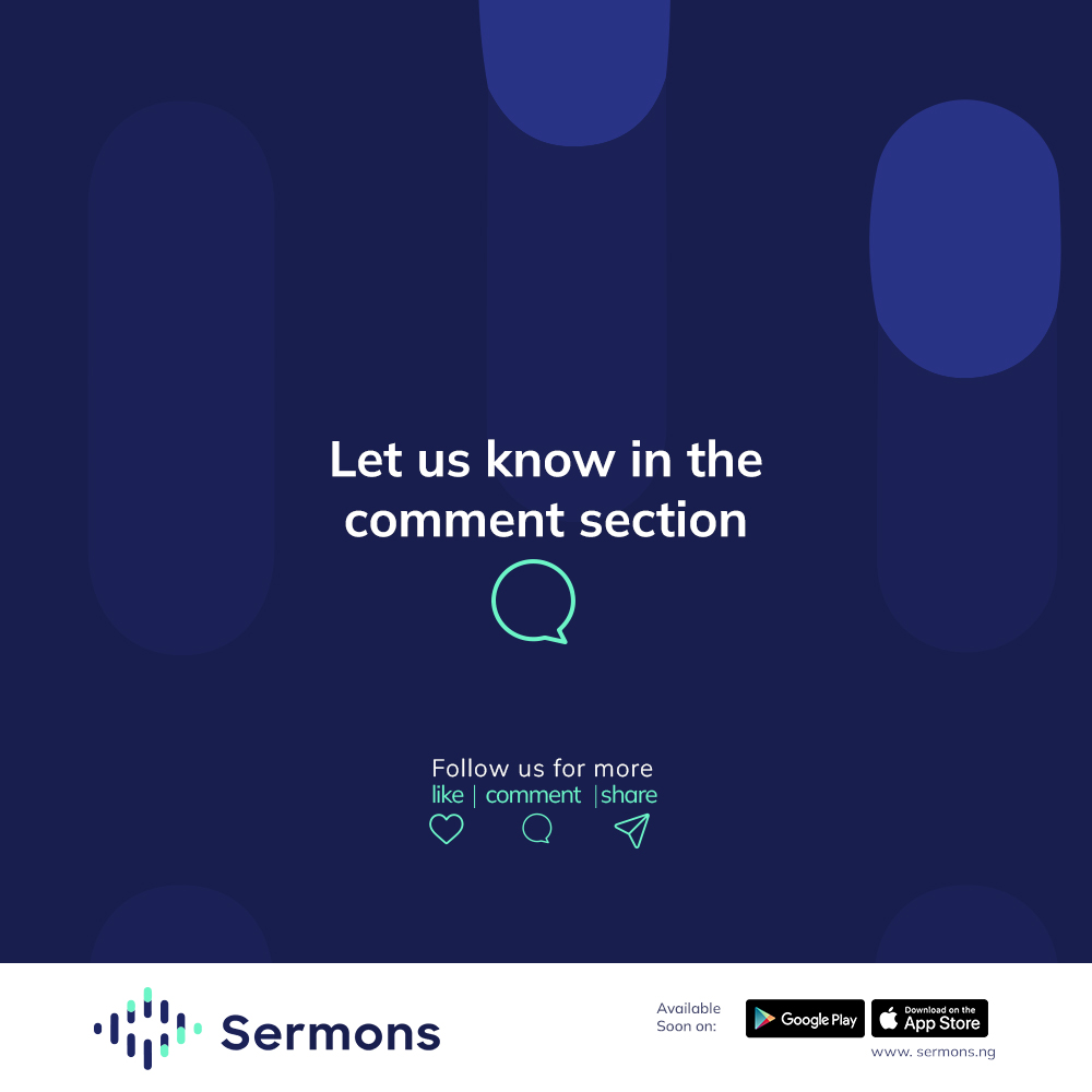 Happy Sunday fam.

A quick one here.
Why do you go to church?

Let us know in the comment section.

#Goals 
#Sermons.ng
#wordmedia
#Church 
#churchmedia