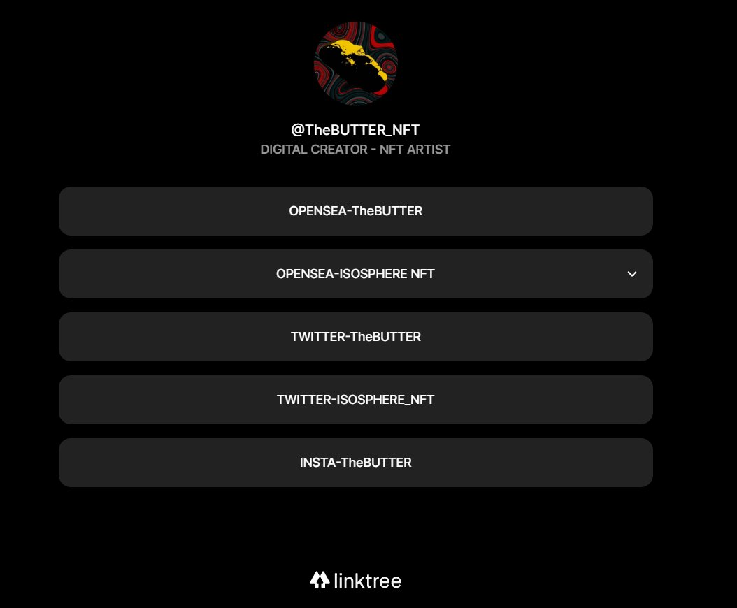 _TheBUTTER's tweet image. linktree link😊 linktr.ee/thebutter_nft added

#OpenSea #OpenSeaNFT #NFT #NFTCommunity #NFTCollection  #NFTLAUNCH #NFTartist #PolygonNFT #PolygonNFT