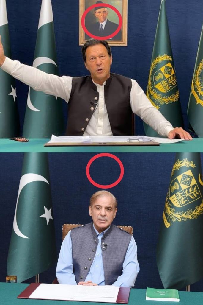 riffathaq's tweet photo. Why not #Quaid e Azam Mr.Muhammed Jinnah's picture was not in #ImportedPM https://t.co/o21W57bh54