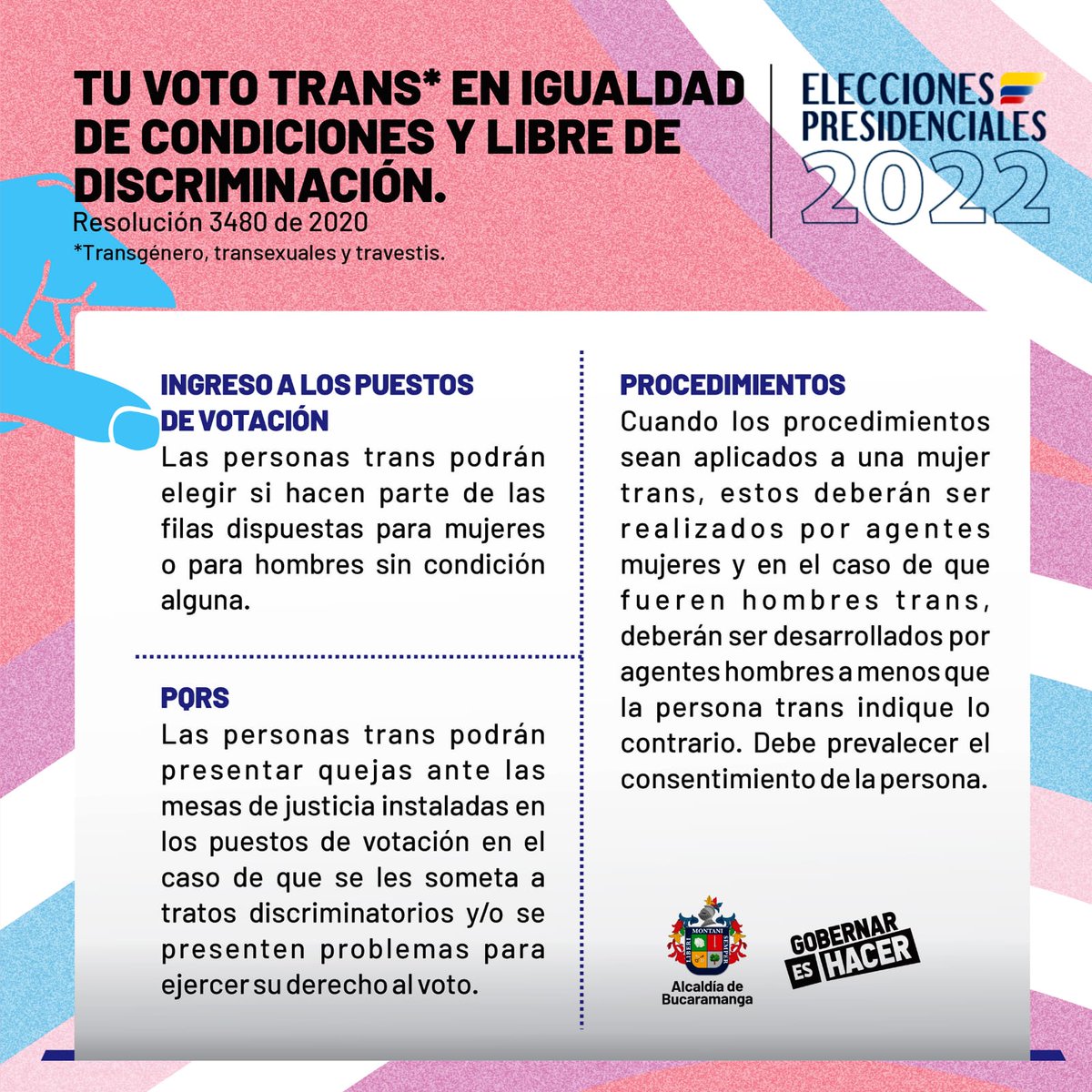 tacortes12's tweet photo. Hoy 29 de mayo es un día importante para la participación y la democracia.
Desde la @AlcaldiaBGA se han dispuesto las siguientes líneas telefónicas para que las mujeres y población sexualmente diversa puedan reportar situaciones que vulneren su derecho al voto. 
@DesarrolloBGA https://t.co/mORFqQJ2UI