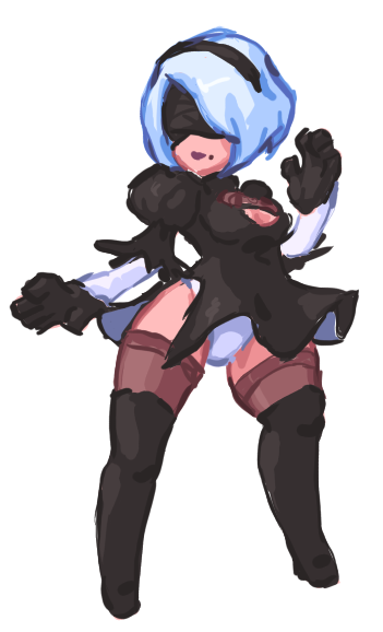 ambi_draws's tweet photo. Chibi Agnes and 2B~ https://t.co/OiugbRhGov