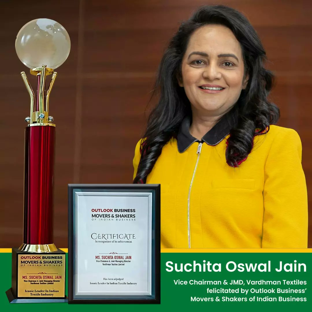 suchioswal's tweet photo. Delighted to share that #Outlook #Business felicitated me with #Movers &amp; #Shakers of #Indian Business recognizing as #Iconic #Leader in #Textile #Industry

#OutlookBusiness #textileindustry #leadership https://t.co/jWfl5XUFaI