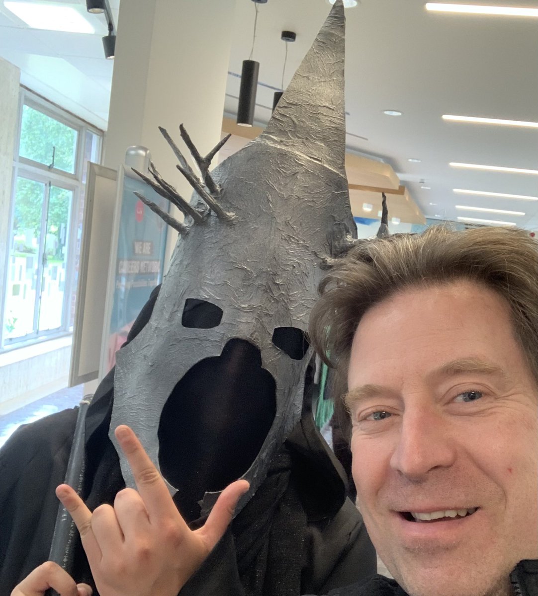 TobyN_W's tweet photo. World building workshops, fantasy world map making, meeting the Witch-King of Angmar, battle reenactment and storytime with the elves @unibirmingham’s Fantasy Worlds Weekend! @PhilippaSemper https://t.co/OLR7g7FvCW