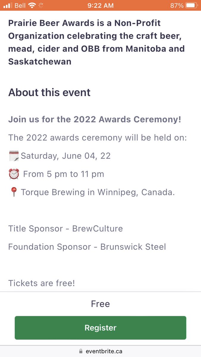Prairie Beer Awards Inc. tweet media