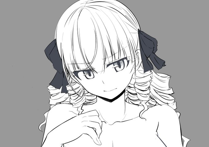 いまカラーで描いても便乗パチキャラと思われるだろうし手が止まるという顔 