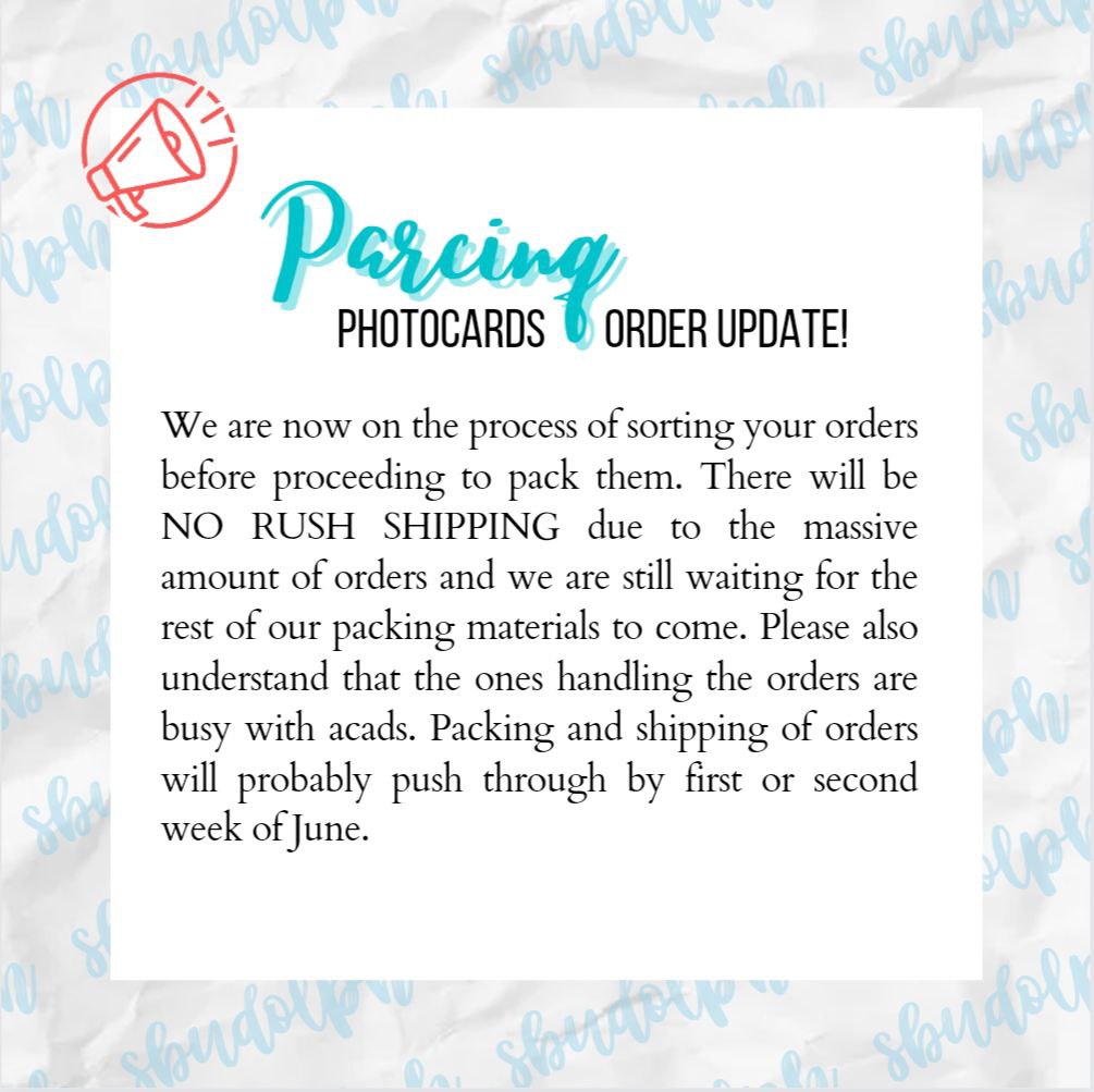sbudolph's tweet photo. Order updates will be sent through DM within this week so please do keep your lines open and check your inbox from time to time.
Thank you for your understanding!
βοΈ #SBDLUPDATES https://t.co/1zVNJStds6