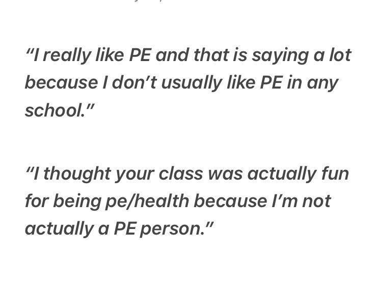 RunGalRun's tweet photo. This is becoming the norm for me. It makes me sad, and itβs NOT ok. It takes a village, and #physed- We NEED to do better. Sβs need active SAFE environments to learn & thrive. Do your Admin and Appraisers know #bestpractices #qualityphysed #mvpa and #outcomes? #advocateNOW https://t.co/JrblArSBjE