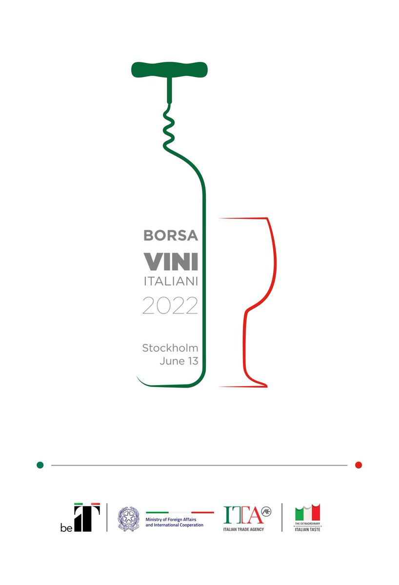 ITAStockholm's tweet photo. 🗓️SAVE THE DATE: 13th of June, #BorsaVini Italiani 🍷at Operaterrassen in #Stockholm!
Are you an importer, sommelier, wine journalist, or work in the HoReCa field?
If you want to know more about this #event visit https://t.co/lfv30G569W
#italinwine #winelover #winefair #beIT https://t.co/JENoRidUIF