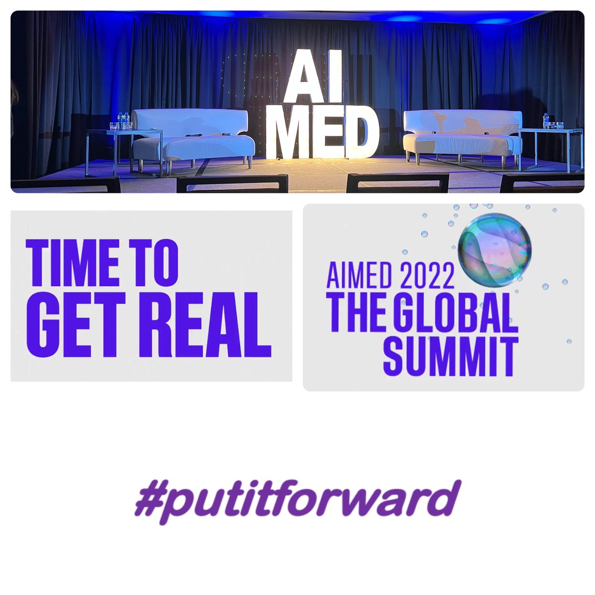 Alaa_Youssef92's tweet photo. Following the #AIMI22, the AI community continued the discussion @AIMedHQ #AIMED22 Global Summit. It was #timetogetreal. We glanced into the future of AI to help clinicians focus on the #patient, discussed challenges, future of #MedEd, and we #putitforward! https://t.co/w6ihxQsPqF