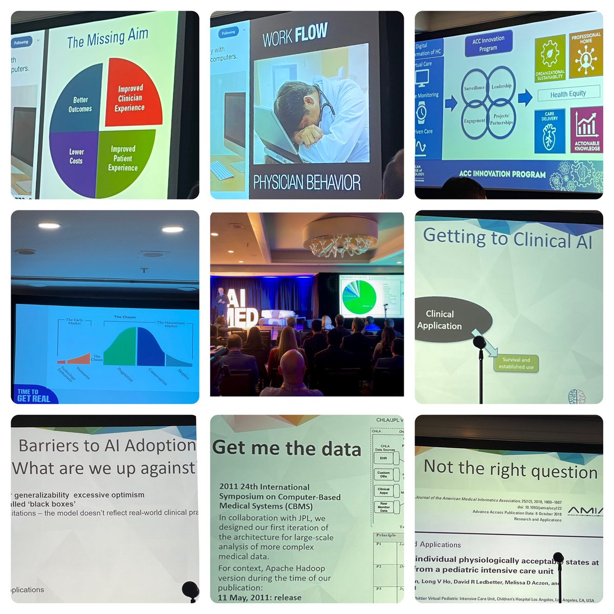 Alaa_Youssef92's tweet photo. Following the #AIMI22, the AI community continued the discussion @AIMedHQ #AIMED22 Global Summit. It was #timetogetreal. We glanced into the future of AI to help clinicians focus on the #patient, discussed challenges, future of #MedEd, and we #putitforward! https://t.co/w6ihxQsPqF