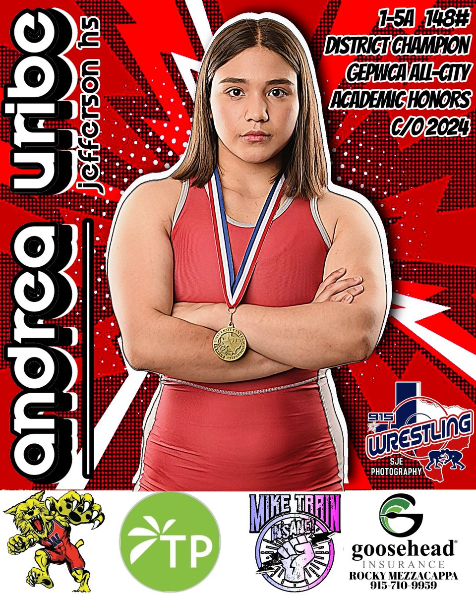 915Wrestling's tweet photo. Be on the look out for Jefferson's Andrea Uribe next season. The district champ will definitely be battling it out at regionals for a spot at state. 
Presented by: @miketraininsane @TROPICANAP @Rockymezz #elpasowildcats #sjephotography https://t.co/RLLzdrkTRc