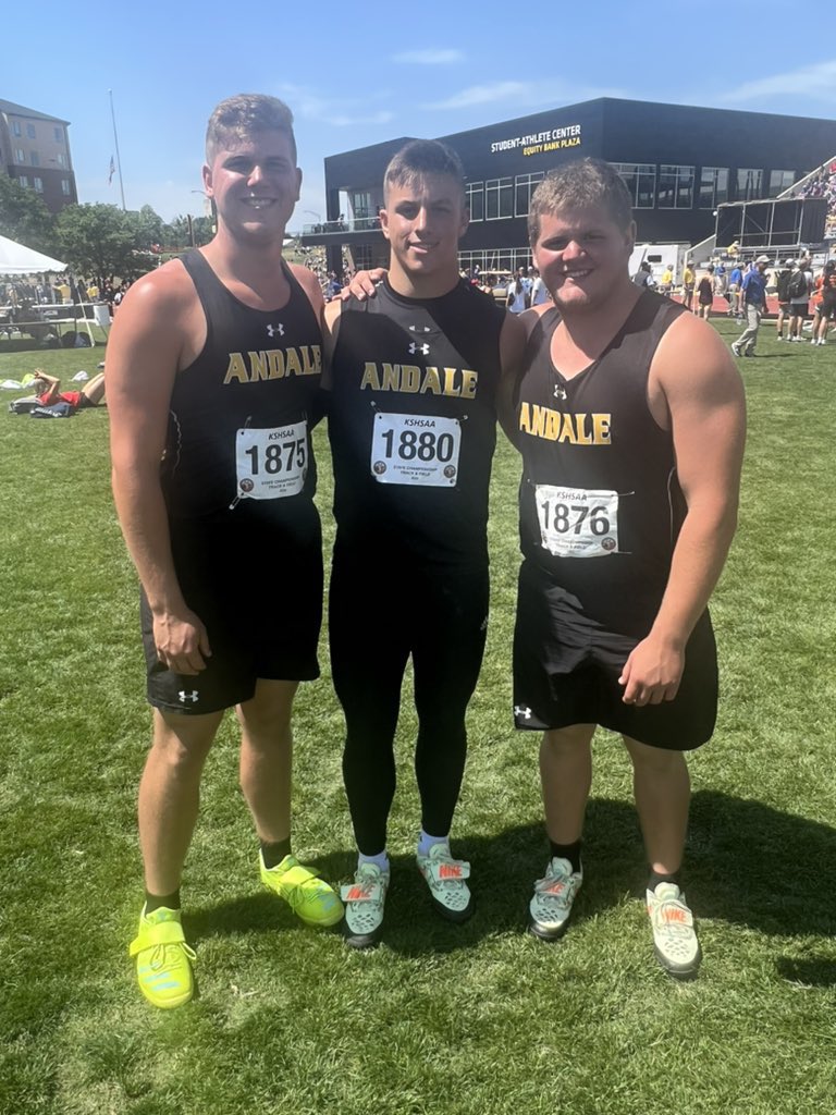 sportsinkansas's tweet photo. Mill Valley (5A), Andale (3A 🏈, 4A T&amp;F) and Meade (1A, 8M-I) won state football titles in the fall and state track and field team titles this spring. Coincidence????? #sportsinkansas https://t.co/SPobbGk2IE