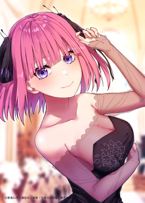 L◇X（おーきす）🍵9/6こみトレさんがTwitterに投稿した中野二乃(五等分の花嫁)のイラスト。