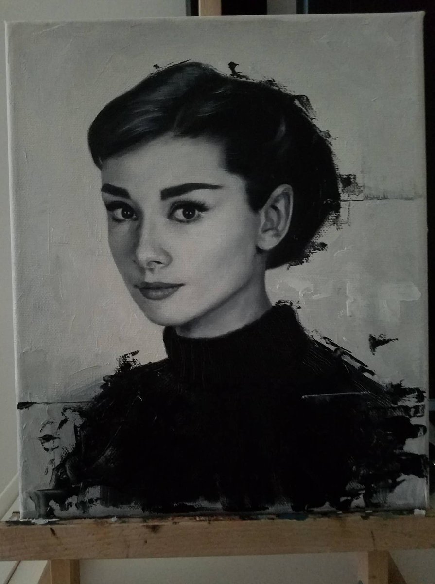 EdweirdArt's tweet photo. New oil painting , still got some bits and pieces to fix, but more or less done :3

#oilpainting #paintings #audrey https://t.co/qW875rOWLh