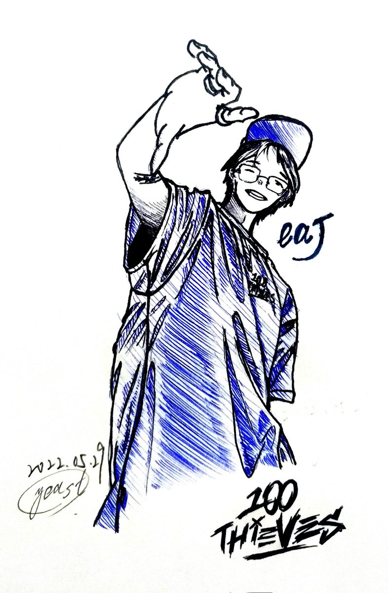 20_03_yeast's tweet photo. The pose is so cool!!! I love this pose! Especially his hands!!!!😍

So I draw it on the paper.
I know today's fanart is not good enough. But it's fine...right😘

(Repost 😅caz I forgot to add hashtag. oh... hashtag is my life~😎)

@eaJPark
#FoundationsSS22
#eaJ #Jae
#FANART https://t.co/HXRvHBoHMC