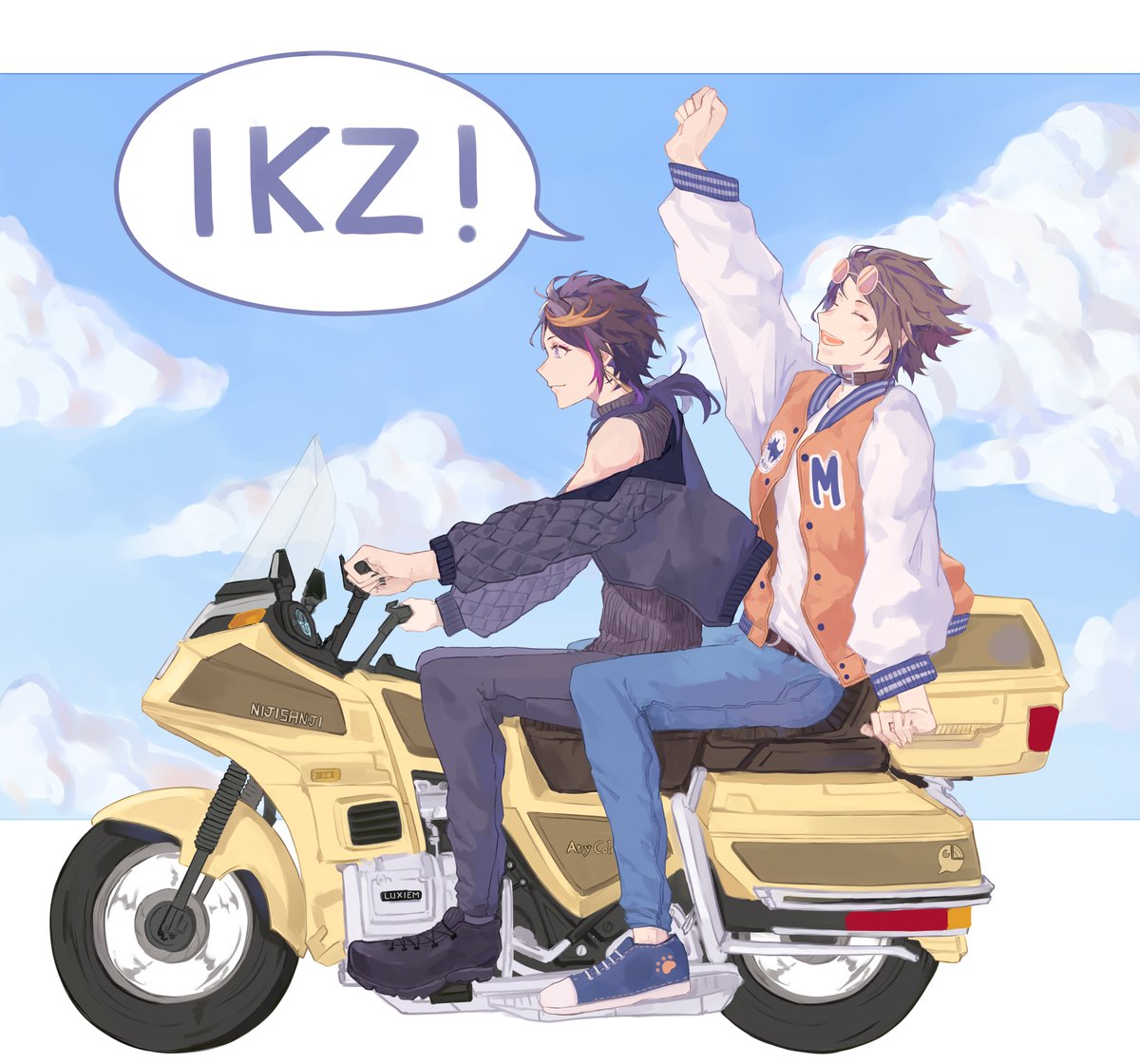 GachaStuck's tweet photo. #YaminoArt #MystArt 🛵👟🦊 https://t.co/Q2JbHRcS2U