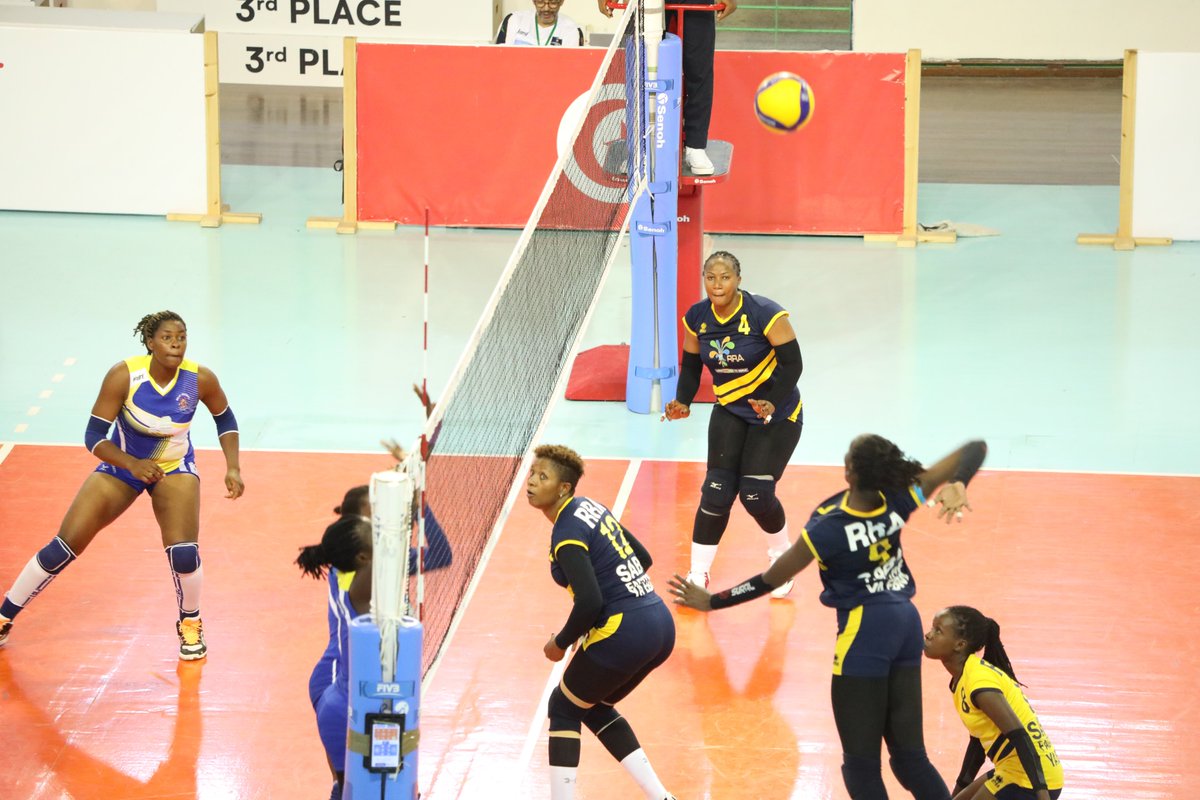RRA_VC's tweet photo. CAVB Women's African Volleyball Club Championship
Round 10
Set 1:
RRA VC 25-14 Ndejje University

Set 2
RRA VC 25-16 Ndejje University https://t.co/G8pwDpuuDn
