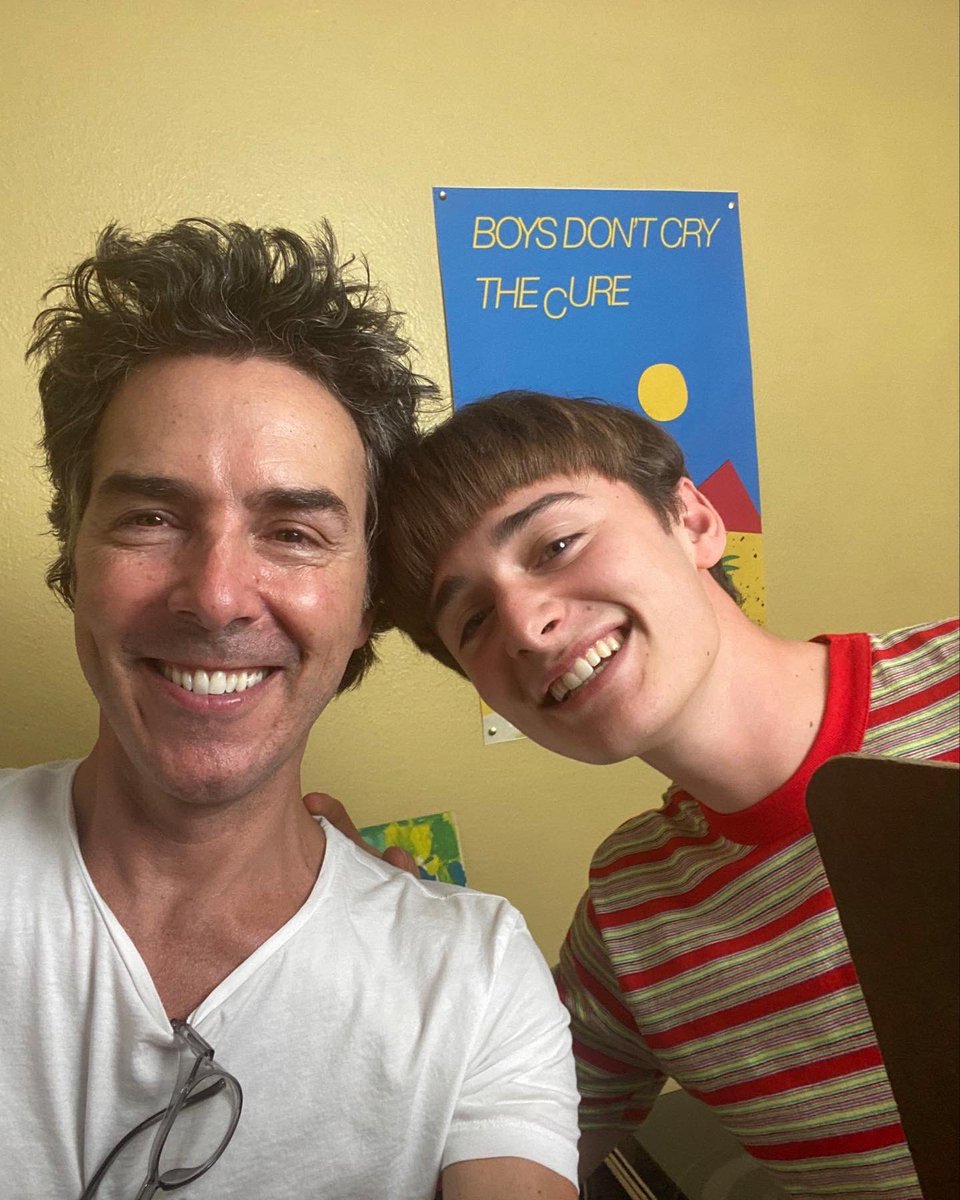 ShawnLevyDirect's tweet photo. Overwhelmed by all your kind words about “Dear Billy”. From the
moment the Duffers gave me the outline, I knew this episode could be something really special. 
 Enjoy the BTS (and yes,  that is Sadie up on the wires !) https://t.co/vmsYhigWeD