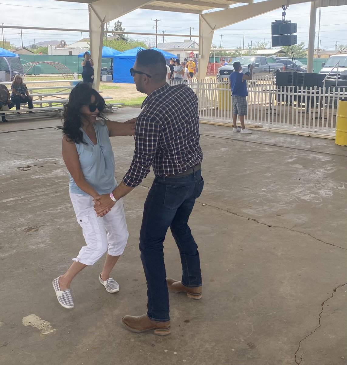 Gabe_NM's tweet photo. It was great to visit with the good folks in Lordsburg, including Mayor Glenda Greene and Neomi Martínez-Parra at the Tejano Fiesta &amp; Car Show yesterday. Our team is committed to reaching every part of this District! #SiSePuede #NM02 https://t.co/8n9h5TTVTI