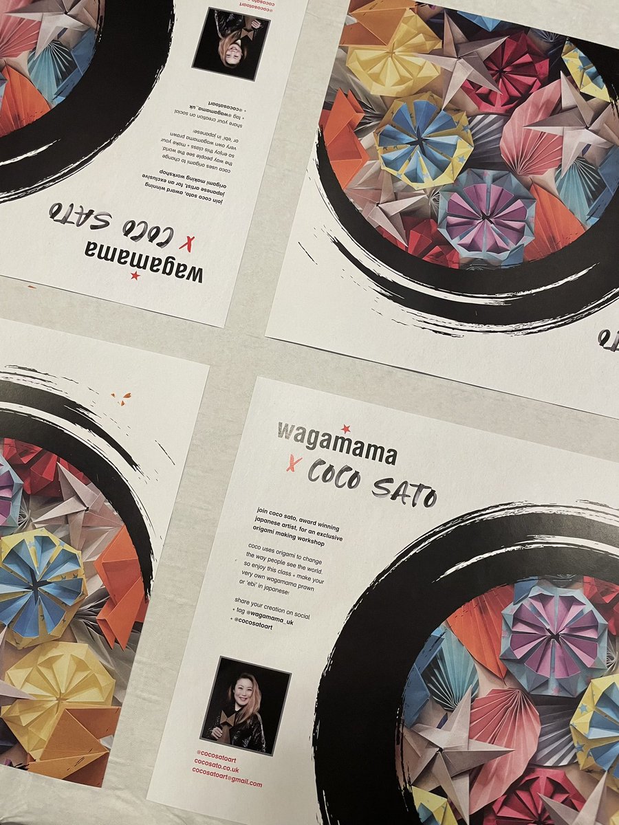 Love the very special placemats at <a href="/wagamama_uk/">wagamama uk</a> Marble Arch opening party! 🎉