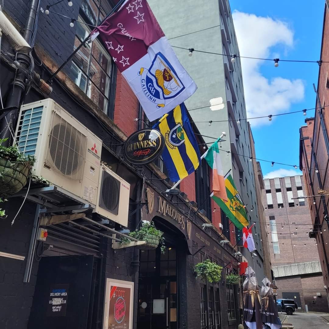 Our flags looking well at Malones Glasgow #ulsterfinal #gaa